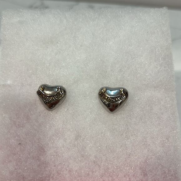 Used silver Juicy Couture banner earrings! - Picture 2 of 2
